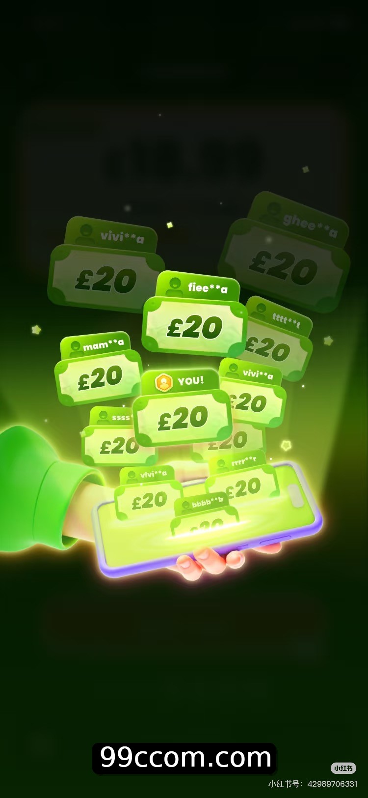 Interface do App 99c